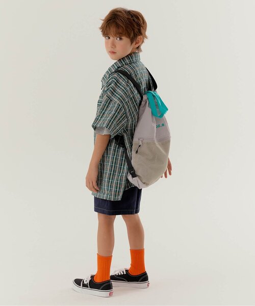 BREEZE（ブリーズ）の「【WEB限定】KUDOZ.B ステッチ配色ハーフパンツ（その他パンツ・キッズ・オフホワイト/ブラック/ネイビー/パープル/イエロー・90/100/110/120/130/140/150/160）」の10枚目の写真