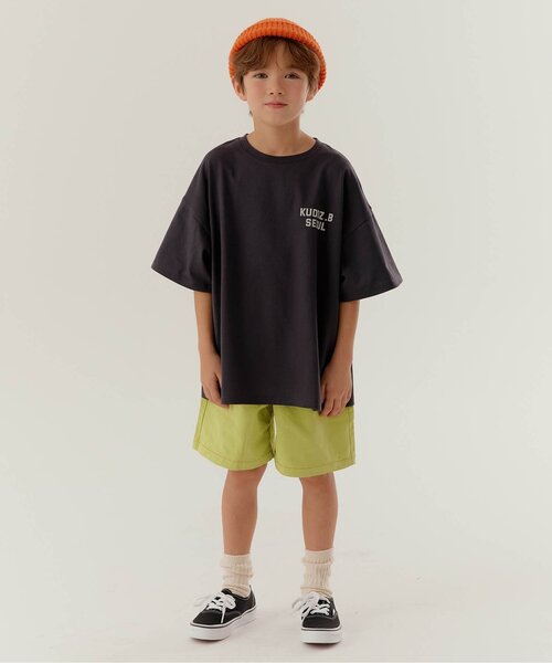 BREEZE（ブリーズ）の「【WEB限定】KUDOZ.B ステッチ配色ハーフパンツ（その他パンツ・キッズ・オフホワイト/ブラック/ネイビー/パープル/イエロー・90/100/110/120/130/140/150/160）」の11枚目の写真