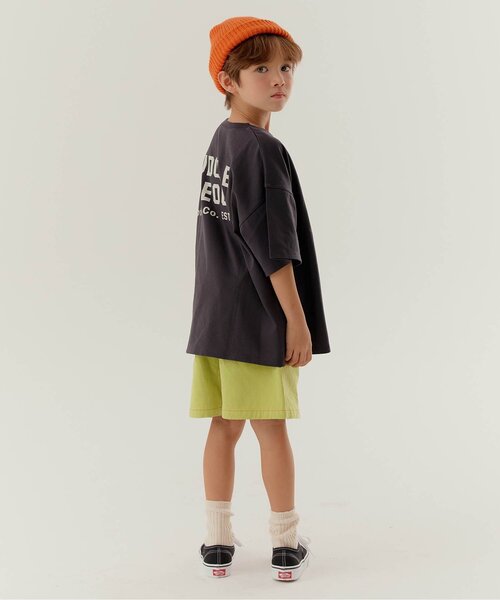 BREEZE（ブリーズ）の「【WEB限定】KUDOZ.B ステッチ配色ハーフパンツ（その他パンツ・キッズ・オフホワイト/ブラック/ネイビー/パープル/イエロー・90/100/110/120/130/140/150/160）」の12枚目の写真