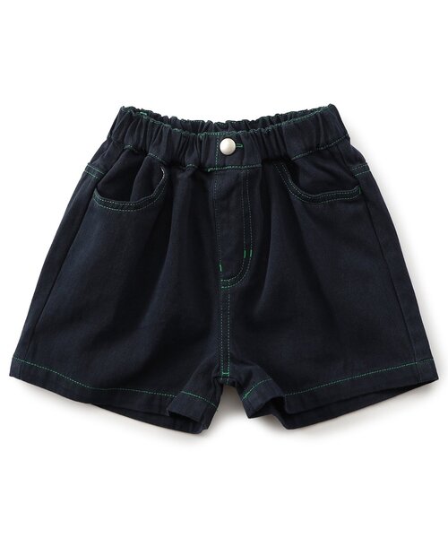 BREEZE（ブリーズ）の「【WEB限定】KUDOZ.B ステッチ配色ハーフパンツ（その他パンツ・キッズ・オフホワイト/ブラック/ネイビー/パープル/イエロー・90/100/110/120/130/140/150/160）」の21枚目の写真