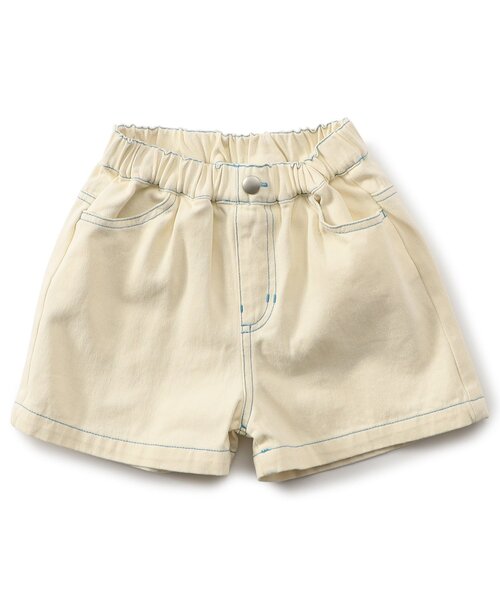 BREEZE（ブリーズ）の「【WEB限定】KUDOZ.B ステッチ配色ハーフパンツ（その他パンツ・キッズ・オフホワイト/ブラック/ネイビー/パープル/イエロー・90/100/110/120/130/140/150/160）」の22枚目の写真