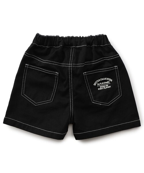 BREEZE(ブリーズ)の「【WEB限定】KUDOZ.B ステッチ配色ハーフパンツ(その他パンツ・キッズ・オフホワイト/ブラック/ネイビー/パープル/イエロー・90/100/110/120/130/140/150/160)」の10枚目の写真