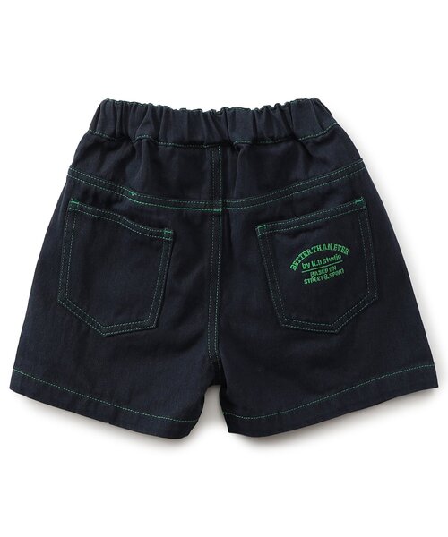 BREEZE(ブリーズ)の「【WEB限定】KUDOZ.B ステッチ配色ハーフパンツ(その他パンツ・キッズ・オフホワイト/ブラック/ネイビー/パープル/イエロー・90/100/110/120/130/140/150/160)」の9枚目の写真
