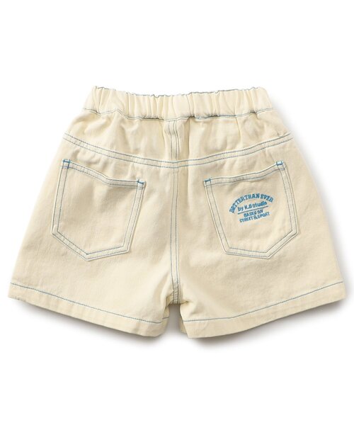 BREEZE(ブリーズ)の「【WEB限定】KUDOZ.B ステッチ配色ハーフパンツ(その他パンツ・キッズ・オフホワイト/ブラック/ネイビー/パープル/イエロー・90/100/110/120/130/140/150/160)」の8枚目の写真
