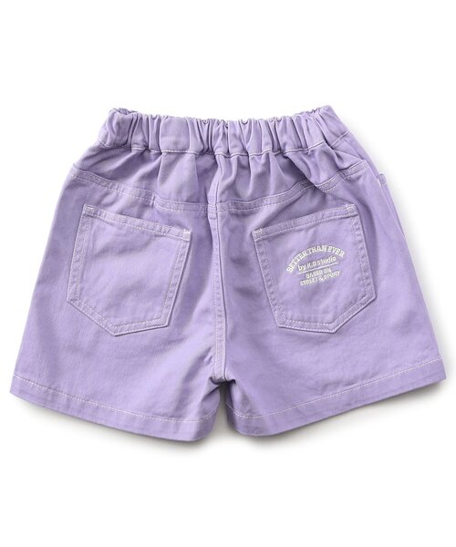 BREEZE(ブリーズ)の「【WEB限定】KUDOZ.B ステッチ配色ハーフパンツ(その他パンツ・キッズ・オフホワイト/ブラック/ネイビー/パープル/イエロー・90/100/110/120/130/140/150/160)」の7枚目の写真