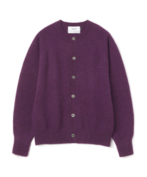 KNITTED（ニッティド）の「シェギドック ウール100% ラウンドカーディガン PURPLE（カーディガン/ボレロ）」