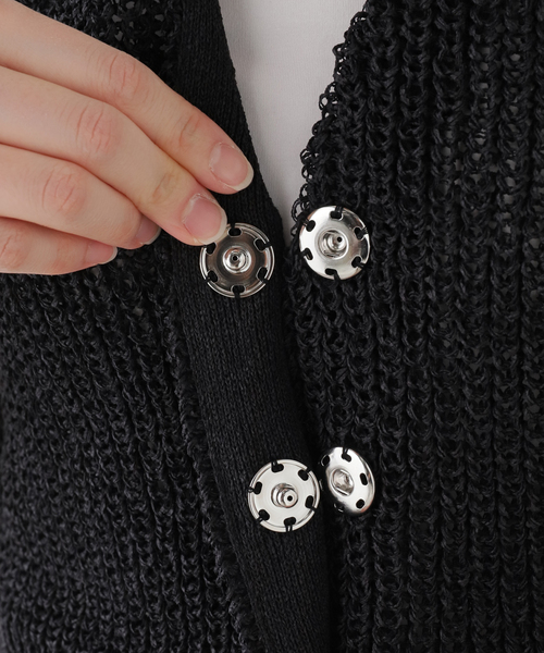 FRAMeWORK（フレームワーク）の「KAYLE/ケイル　WASHI SLEEVELESS ジレ（ベスト・レディース・ライトグレー/ブラック・FREE）」の8枚目の写真