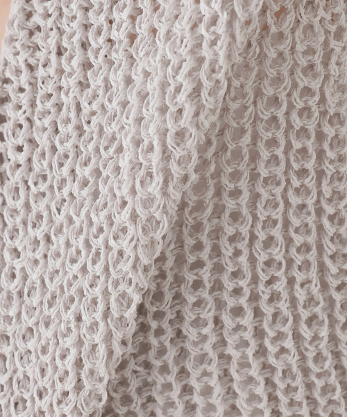 FRAMeWORK（フレームワーク）の「KAYLE/ケイル　WASHI SLEEVELESS ジレ（ベスト・レディース・ライトグレー/ブラック・FREE）」の13枚目の写真