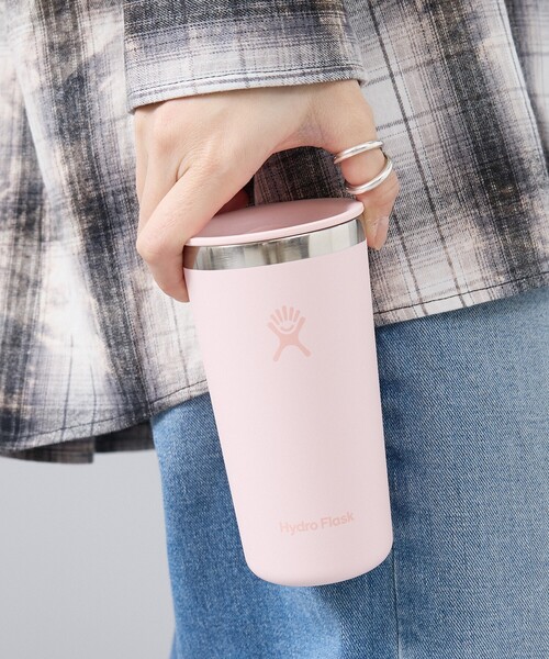 HYDRO FLASK(ハイドロフラスク)の「【HYDRO FLASK / ハイドロフラスク】12oz ALL AROUND TUMB / 断熱ステンレスボトル /タンブラー(グラス/マグカップ/タンブラー・メンズ・セージグリーン/ピンク/ライトブルー/ブラック/ベージュ/エメラルド/ブルー・フリー)」の1枚目の写真