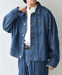 SHIPS any（シップス エニィ）の「SHIPS any: ライト メッシュ デニム リラックス ジャケット(セットアップ対応)◆（ブルゾン）」