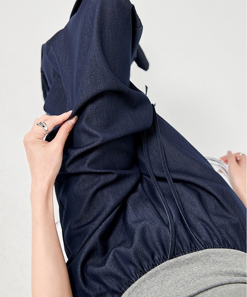 by LEGNA(バイレグナ)の「デニム見えワイドパンツ(その他パンツ・レディース・ブラック/インディゴブルー・LARGE/MEDIUM/SMALL)」の11枚目の写真