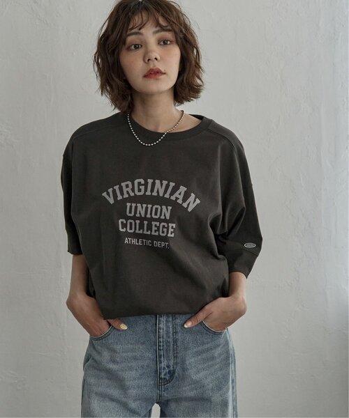 DISCUS ATHLETIC(ディスカス アスレチック)の「DISCUS ATHLETIC ディスカスアスレチック ロゴルーズT(Tシャツ/カットソー・レディース・オフホワイト/ブラック/ラベンダー/ブラウン・M)」の11枚目の写真