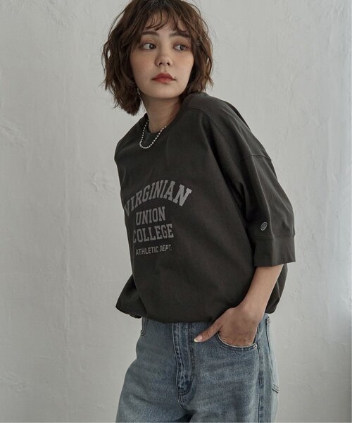 DISCUS ATHLETIC(ディスカス アスレチック)の「DISCUS ATHLETIC ディスカスアスレチック ロゴルーズT(Tシャツ/カットソー・レディース・オフホワイト/ブラック/ラベンダー/ブラウン・M)」の13枚目の写真