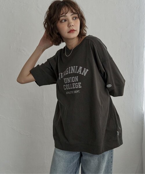 DISCUS ATHLETIC(ディスカス アスレチック)の「DISCUS ATHLETIC ディスカスアスレチック ロゴルーズT(Tシャツ/カットソー・レディース・オフホワイト/ブラック/ラベンダー/ブラウン・M)」の14枚目の写真