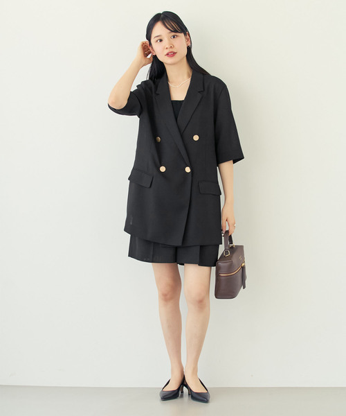 Noble(ノーブル)の「《・セットアップ対応》ドンゴロスフレアショートパンツ(その他パンツ・レディース・ベージュ/ネイビー・36/38)」の17枚目の写真