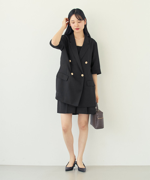 Noble(ノーブル)の「《・セットアップ対応》ドンゴロスフレアショートパンツ(その他パンツ・レディース・ベージュ/ネイビー・36/38)」の22枚目の写真