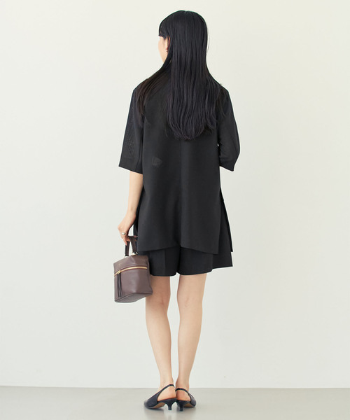 Noble(ノーブル)の「《セットアップ対応》ドンゴロスフレアショートパンツ(その他パンツ・レディース・ベージュ/ネイビー・36/38)」の13枚目の写真