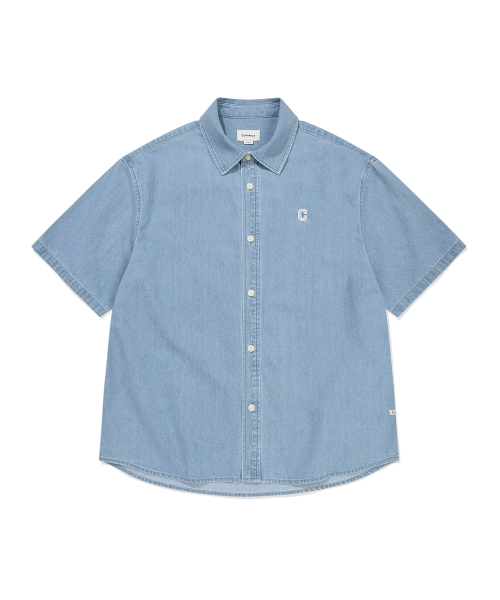 COVERNAT(カバーナット)の「Cロゴデニムハーフシャツライトブルー(シャツ/ブラウス・メンズ・その他・X-SMALL/SMALL/MEDIUM/LARGE/X-LARGE/XX-LARGE)」の11枚目の写真