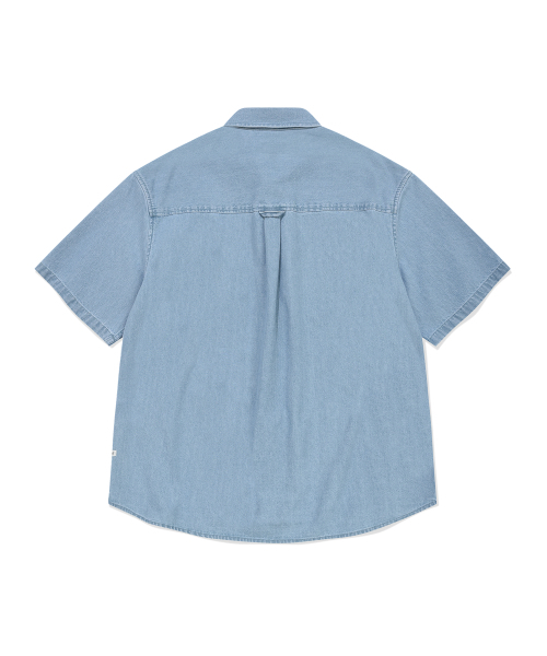 COVERNAT(カバーナット)の「Cロゴデニムハーフシャツライトブルー(シャツ/ブラウス・メンズ・その他・X-SMALL/SMALL/MEDIUM/LARGE/X-LARGE/XX-LARGE)」の10枚目の写真