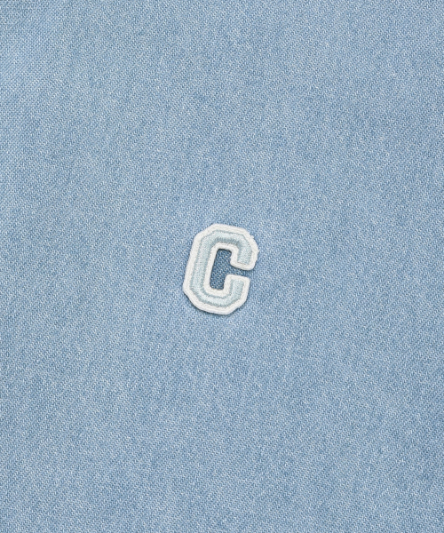 COVERNAT(カバーナット)の「Cロゴデニムハーフシャツライトブルー(シャツ/ブラウス・メンズ・その他・X-SMALL/SMALL/MEDIUM/LARGE/X-LARGE/XX-LARGE)」の5枚目の写真