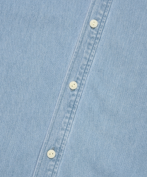 COVERNAT(カバーナット)の「Cロゴデニムハーフシャツライトブルー(シャツ/ブラウス・メンズ・その他・X-SMALL/SMALL/MEDIUM/LARGE/X-LARGE/XX-LARGE)」の3枚目の写真