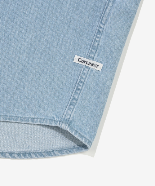 COVERNAT(カバーナット)の「Cロゴデニムハーフシャツライトブルー(シャツ/ブラウス・メンズ・その他・X-SMALL/SMALL/MEDIUM/LARGE/X-LARGE/XX-LARGE)」の2枚目の写真