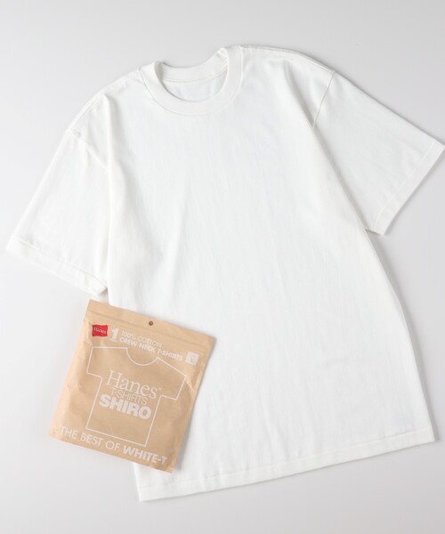 HANES（ヘインズ）の「【S～XLサイズ】SHIRO クルーネック半袖Tシャツ（Tシャツ/カットソー・メンズ・ホワイト・L/M/S/XL）」の13枚目の写真