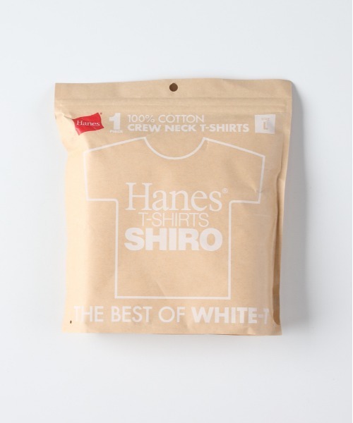 HANES（ヘインズ）の「【S～XLサイズ】SHIRO クルーネック半袖Tシャツ（Tシャツ/カットソー・メンズ・ホワイト・L/M/S/XL）」の2枚目の写真