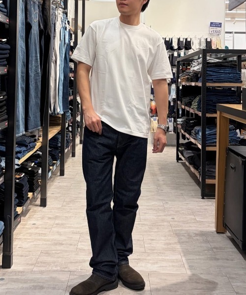 HANES（ヘインズ）の「【S～XLサイズ】SHIRO クルーネック半袖Tシャツ（Tシャツ/カットソー・メンズ・ホワイト・L/M/S/XL）」の11枚目の写真