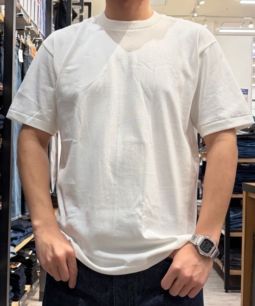 HANES（ヘインズ）の「【S～XLサイズ】SHIRO クルーネック半袖Tシャツ（Tシャツ/カットソー・メンズ・ホワイト・L/M/S/XL）」の10枚目の写真