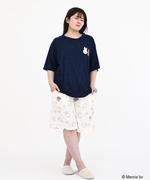 ルームウェア・パジャマ mimi Miffy》ふわふわパイル ミッフィー 半袖 ルームウェア パジャマ