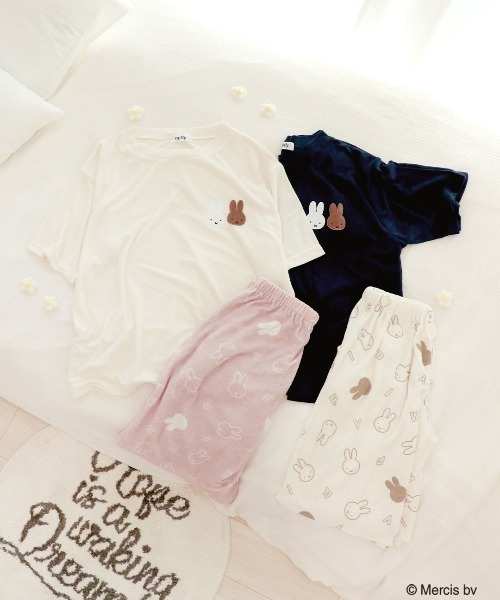 Miffy》ふわふわパイル ミッフィー 半袖 ルームウェア パジャマ