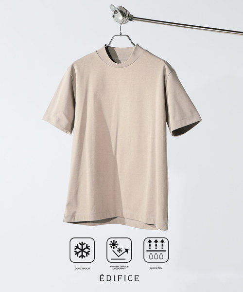 EDIFICE（エディフィス）の「【EDIFICE ALL-DAY シリーズ】クルーネック Tシャツ《WEB限定》（Tシャツ/カットソー・メンズ・ホワイト/ベージュ系その他/ブラック・SMALL/MEDIUM/LARGE）」の3枚目の写真