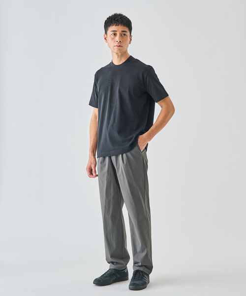 EDIFICE（エディフィス）の「【EDIFICE ALL-DAY シリーズ】クルーネック Tシャツ《WEB限定》（Tシャツ/カットソー・メンズ・ホワイト/ベージュ系その他/ブラック・SMALL/MEDIUM/LARGE）」の8枚目の写真