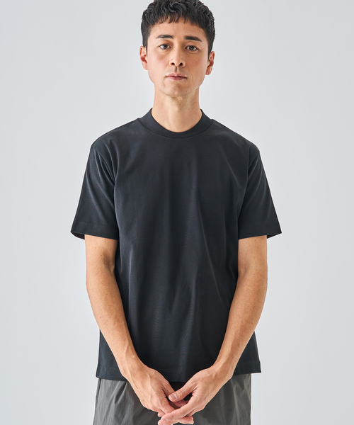 EDIFICE（エディフィス）の「【EDIFICE ALL-DAY シリーズ】クルーネック Tシャツ《WEB限定》（Tシャツ/カットソー・メンズ・ホワイト/ベージュ系その他/ブラック・SMALL/MEDIUM/LARGE）」の9枚目の写真