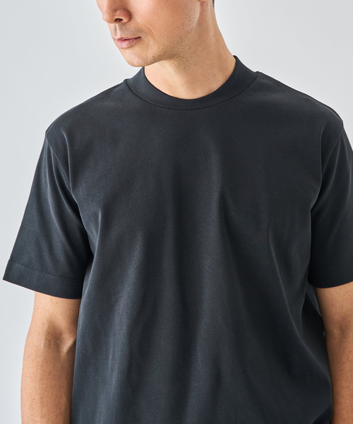 EDIFICE（エディフィス）の「【EDIFICE ALL-DAY シリーズ】クルーネック Tシャツ《WEB限定》（Tシャツ/カットソー・メンズ・ホワイト/ベージュ系その他/ブラック・SMALL/MEDIUM/LARGE）」の12枚目の写真