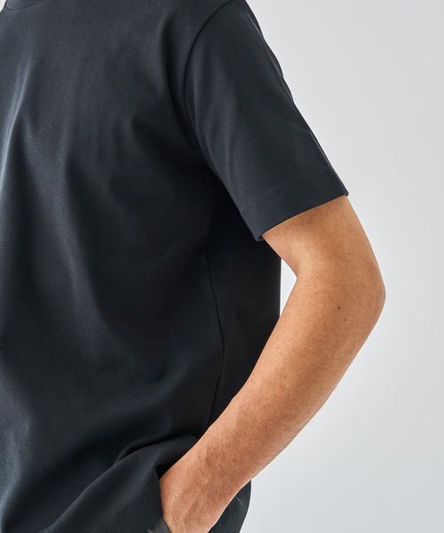 EDIFICE（エディフィス）の「【EDIFICE ALL-DAY シリーズ】クルーネック Tシャツ《WEB限定》（Tシャツ/カットソー・メンズ・ホワイト/ベージュ系その他/ブラック・SMALL/MEDIUM/LARGE）」の13枚目の写真