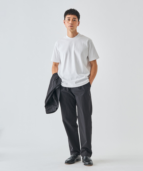 EDIFICE（エディフィス）の「【EDIFICE ALL-DAY シリーズ】クルーネック Tシャツ《WEB限定》（Tシャツ/カットソー・メンズ・ホワイト/ベージュ系その他/ブラック・SMALL/MEDIUM/LARGE）」の15枚目の写真