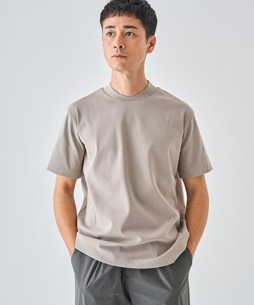 EDIFICE(エディフィス)の「【EDIFICE ALL-DAY シリーズ】クルーネック Tシャツ《WEB限定》(Tシャツ/カットソー・メンズ・ホワイト/ベージュ系その他/ブラック・SMALL/MEDIUM/LARGE)」の12枚目の写真