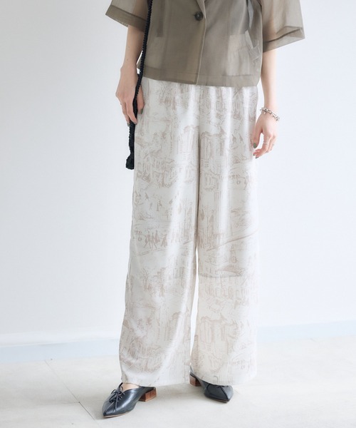 Paradise Picnic（パラダイスピクニック）の「ROSIEE  風景柄イージーパンツ（その他パンツ・レディース・ベージュ/ブラック・FREE）」の14枚目の写真