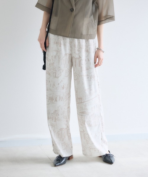 Paradise Picnic（パラダイスピクニック）の「ROSIEE  風景柄イージーパンツ（その他パンツ・レディース・ベージュ/ブラック・FREE）」の15枚目の写真