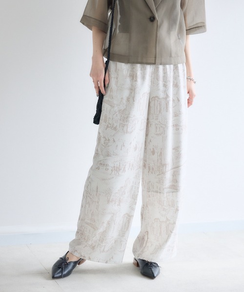 Paradise Picnic（パラダイスピクニック）の「ROSIEE  風景柄イージーパンツ（その他パンツ・レディース・ベージュ/ブラック・FREE）」の16枚目の写真