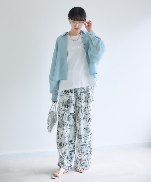 Paradise Picnic（パラダイスピクニック）の「ROSIEE  風景柄イージーパンツ（その他パンツ・レディース・ベージュ/ブラック・FREE）」の10枚目の写真