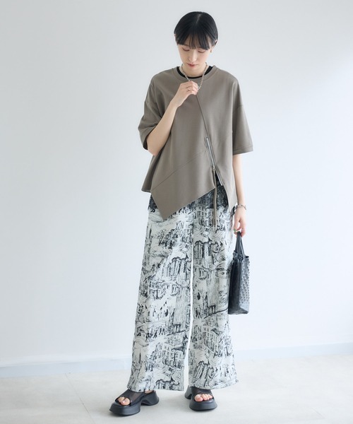 Paradise Picnic（パラダイスピクニック）の「ROSIEE  風景柄イージーパンツ（その他パンツ・レディース・ベージュ/ブラック・FREE）」の13枚目の写真