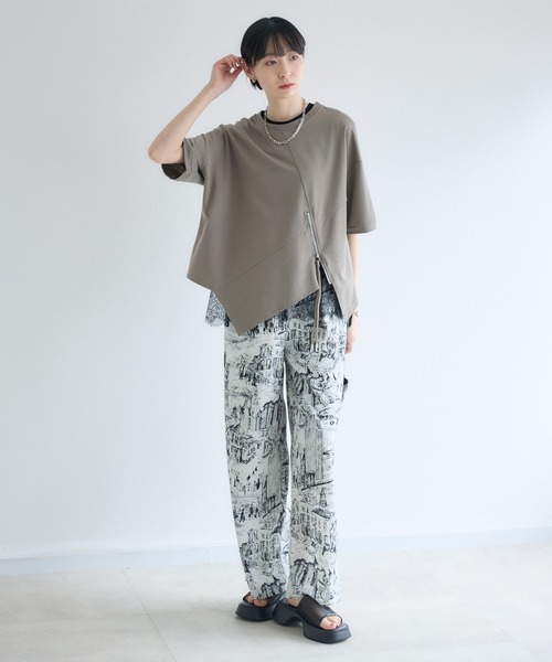 Paradise Picnic（パラダイスピクニック）の「ROSIEE  風景柄イージーパンツ（その他パンツ・レディース・ベージュ/ブラック・FREE）」の17枚目の写真