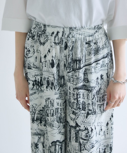 Paradise Picnic（パラダイスピクニック）の「ROSIEE  風景柄イージーパンツ（その他パンツ・レディース・ベージュ/ブラック・FREE）」の19枚目の写真