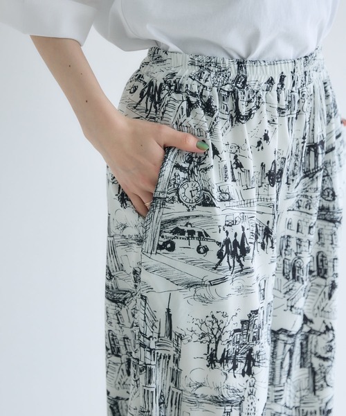 Paradise Picnic（パラダイスピクニック）の「ROSIEE  風景柄イージーパンツ（その他パンツ・レディース・ベージュ/ブラック・FREE）」の22枚目の写真