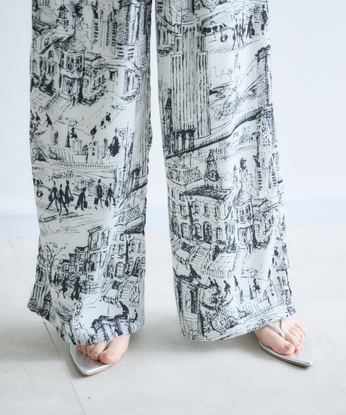 Paradise Picnic（パラダイスピクニック）の「ROSIEE  風景柄イージーパンツ（その他パンツ・レディース・ベージュ/ブラック・FREE）」の20枚目の写真