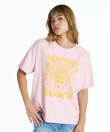ROXY/ロキシー 半袖 Tシャツ ウォッシュ加工 RAINBOW ROXY RST262035