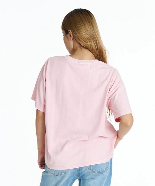 ROXY（ロキシー）の「ROXY/ロキシー 半袖 Tシャツ ウォッシュ加工 RAINBOW ROXY RST262035（Tシャツ/カットソー・レディース・マスタード/ブラック/ピンク・M/L）」の8枚目の写真